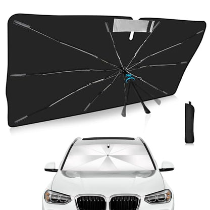 Windshield Sun Shade Umbrella Custom Fit for BMW X3 2018-2025 Foldable UV Protection Car Cover, Emergency Rain Shield & Dashboard Protector - Durable Auto Accessory - size: For BMW X3 2018+