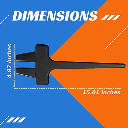 Vacuum Detail Attachment Tool | All-in-One Deepcleaning Crevice Cleaner/ Ice Scraper | The Best Car Accessories & Essentials | Wet & Dry Car Detailing Kit | Truck, Auto, & RV Cleaning Supplies (Black) - color: Black