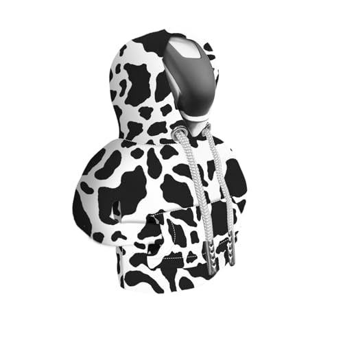 Car Gear Shift Hoodie, Cute Cow Stripe Shifter Knob Hoodie Cover for Cars, Trucks, SUVs, Auto Interior Protector Decoration Gadgets for Women Men 2024 - style: Cow Stripe