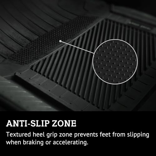 PantsSaver New Generation Car Mats – All-Weather, Heavy Duty, Waterproof, Anti-Slip Rubber Floor Liners for Cars, Trucks, SUVs, Minivans & More 4 Piece Set, Tan - color: Tan