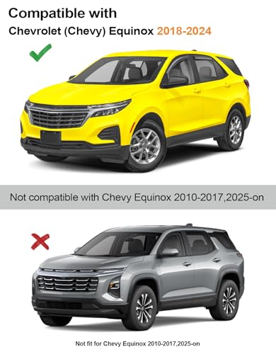 in-Channel Window Rain Guards Fit for Chevy Equinox 2018-2024 Low-Profile Rain Guards Extra Durable Window Deflectors Visors Vent Visors Vent Shades Car Accessories -4 pcs - size: Fit for 2018-2024 Chevy Equinox