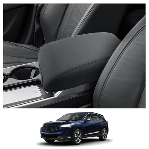 CDEFG for 2026 RDX Center Console Cover for 2025 2026 RDX Accessories Armrest Pad Middle Console Pad Arm Rest Cushion Console Protector Leather Cover - color: Thin Leather for 2025+ RDX