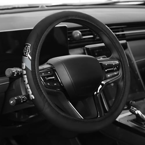 Sports Leather Steering Wheel Cover Car Accessories, Universal Size fit 14-15 Inch All Vehicle Steering Wheel Cover - color: T-X-Z