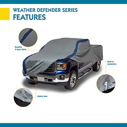 DUCKCOVERS Weather Defender Pickup Truck Cover, Fits Standard Bed LWB Trucks up to 20 ft. 1 in. L - size: 241"L x 60"H