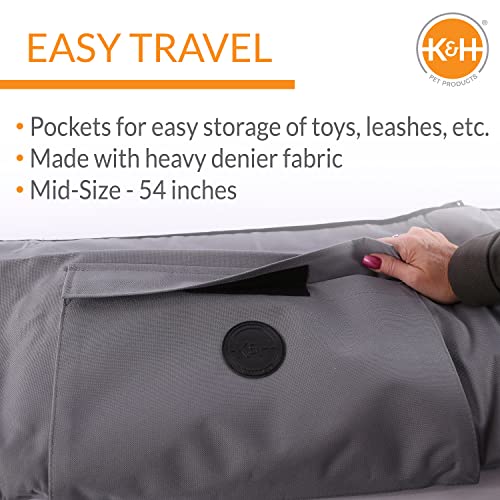 K&H Pet Products Quilted Cargo Cover Gray Standard/Mid-Size Vehicle 54 Inches - color: Gray, size: Standard/Mid-size Vehicle 54 Inches