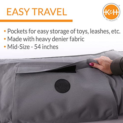 K&H Pet Products Quilted Cargo Cover Gray Standard/Mid-Size Vehicle 54 Inches - color: Gray, size: Standard/Mid-size Vehicle 54 Inches