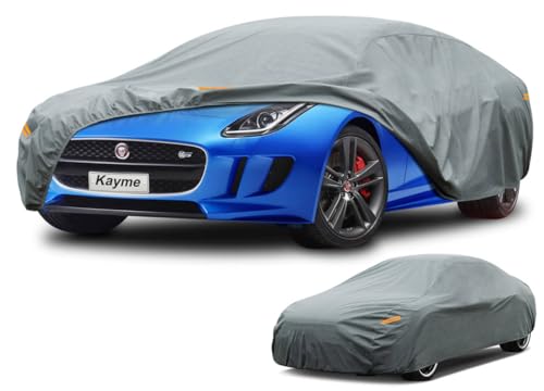 Kayme Heavy Duty Car Cover Custom Fit Jaguar F-Type, Waterproof All Weather for Automobiles, Full Exterior Covers Rain Sun UV Protection. - size: Custom Fit Jaguar F-type-1