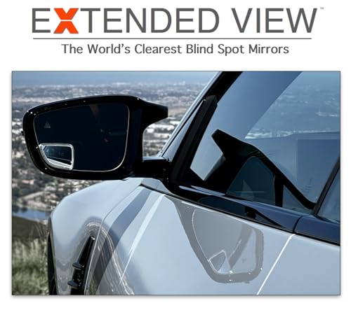 Blind Spot Mirrors- Compatible with BMW G42 230i Extended View (G42 M240i (2022 - Present)), Glass - 2 Piece Set (Left & Right) - size: G42 M240i (2022 - Present)