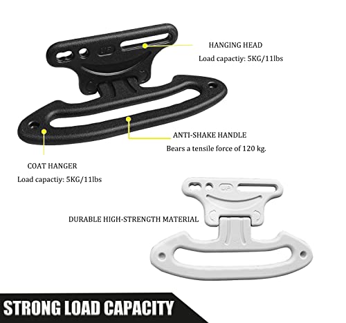 3 in 1 Car Coat Hanger Headrest Coat Hanger (Gray) - color: Gray