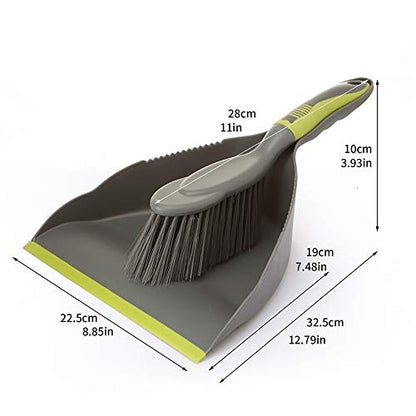 WDDBHSKN Dust pan Broom Dustpan Brush - Dust Pans with Brush, Dustpan and Brush Set, Handheld Broom and Dustpan Set are Used to Clean Kitchens, Floors, Tables, and Animal Cages. - size: 1 Count (Pack of 1)