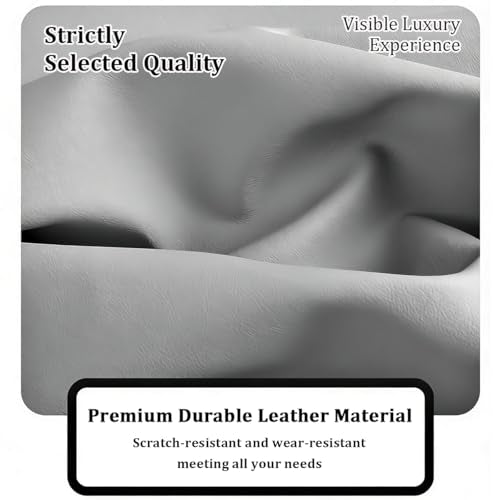 Car Front Seat Covers, Leather Anti-Slip Vehicle Front Seat Protection Full Wrap, Waterproof Driver Automotive Bottom Cushion Pad Mat Accessories, Universal for SUV, Sedan, Truck (Gray) - color: Gray