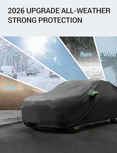 Proadsy Car Cover Custom Fit for 2022-2025 2026 Hyundai Ioniq 5, Waterproof All Weather for Automobiles, Full Exterior Cover Rain Snow Sun Protector Indoor Outdoor Car Cover - size: Hyundai Ioniq 5