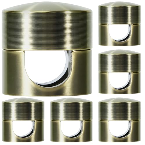 SmallCat 6 Sets Charger Holders for Cords, Antique Copper Color Adjustable Cable Anchor Holders, Adhesive Metal Cord Clips, Cable Management Wire Organizers for Desk, Office, Nightstand - color: Antique Copper, 6 sets