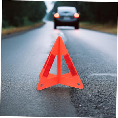 ULTECHNOVO 2sets Reflective Safety Triangles for Car Roadside Emergency Warning Signs High Visibility Compact Storage for Vehicles