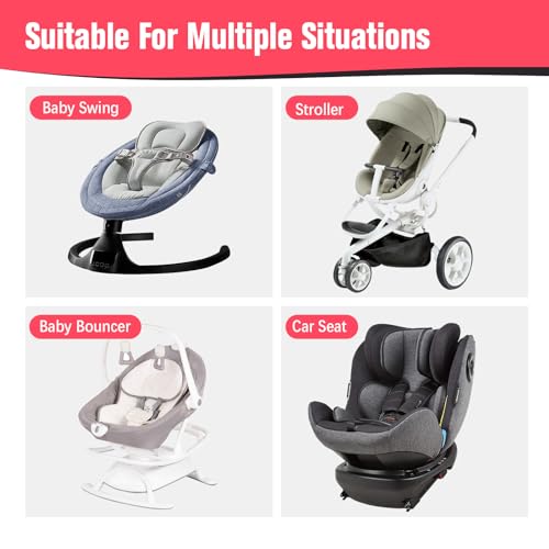KAKIBLIN Baby Travel Pillow, Baby Neck Pillows for Car Seat,Upgraded Babies Head Pillow, Head and Neck Support for Car Seat, Stroller, Pushchair,Travel (Grey Pot) - color: Grey Pot