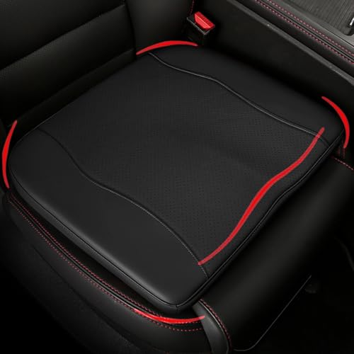 Car Seat Cushion,Thickened Comfort Memory Foam Seat Cushions for Car and Office Chair - Sciatica & Lower Back Pain Relief, Driver Seat Pillow for Auto, Office Chair, Wheelchair Pad-Black - color: Black