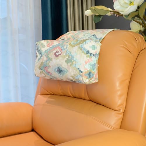 Non-Slip Head Pillow for Recliners - Neck Support Cushion with Velvet Cover for Pain Relief at Home, Office and Travel (Boho) - color: Boho