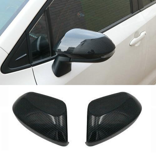 2Pcs/Set Carbon Fiber Car Side Rearview Mirror Cover Trim For Toyota Corolla 2019 2020 2021 2022 2023 2024 Not a replacement, With tapes - color: Carbon Fiber