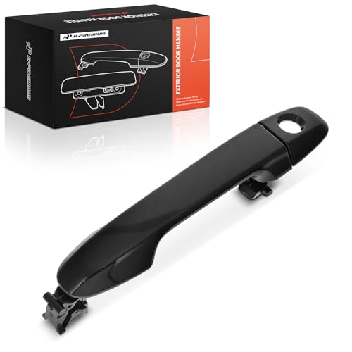 A-Premium Front Driver Side Exterior Door Handle with Keyhole Cover Compatible with Toyota Camry 12-17, Yaris 12-19, C-HR 18-19, 86 18-20, Prius C & Scion FR-S, iM & Subaru BRZ, Carbon Fiber Look