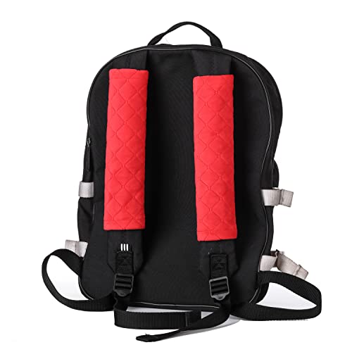 Amooca Soft Automotive Seat Belt Cover Seatbelt Shoulder Pad Neck Protector Cushions Universal Fit SUV Trucks Backpack 2 PCS Red 10.2in - color: Red, size: 10.2in-2pc