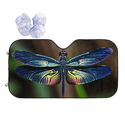 Dragonfly Car Windshield Sunshade Front Window Sun Visor Protector Foldable Shield Cover for Truck SUV - color: Black1