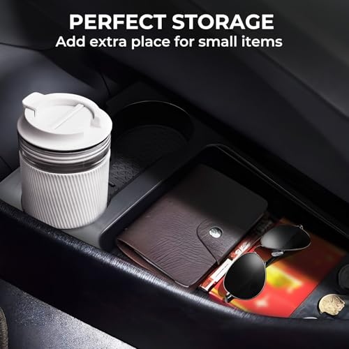 Center Console Organizer Lower Tray for Toyota Prius 30 2015 2014 2013 2012 (Not Fit Prius V), Durable ABS Plastic Under Center Console Storage Box Interior Accessories for 2012-2015 Prius - style: 9) Fits for 2012-2015 Prius 30