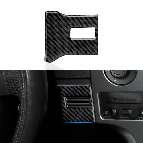 Car Dashboard Side Air Vent Horizontal Panel Sticker Carbon Fiber Trim Cover Decoration for Ford F150 2009 2010 2011 2012 2013 2014 Accessories （Style B - color: Air Vent Horizontal Panel