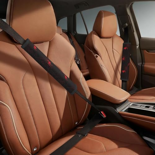 Halloween Steering Wheel Cover Elastic Non-Slip Car Steering Wheel Covers with Seat Belt Shoulder Pad for Women Men - color: Halloween