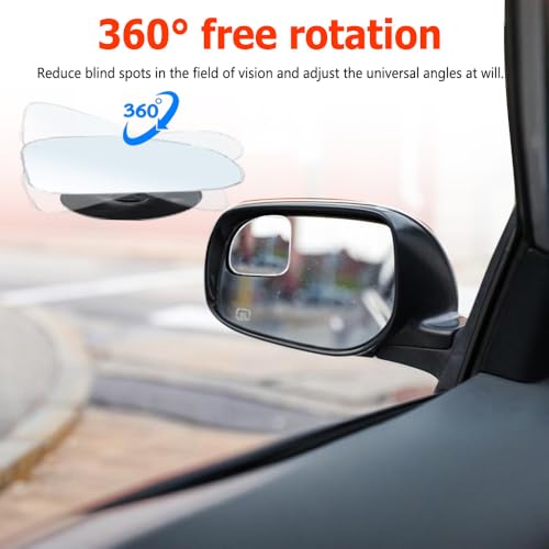 2PCS Blind Spot Mirror, Automotive Exterior Accessories, 360° Adjustable Hd Wide-Angle View For Most Cars, SUVs, Trucks (Fan-shaped Mirror) - style: Fan-shaped Mirror