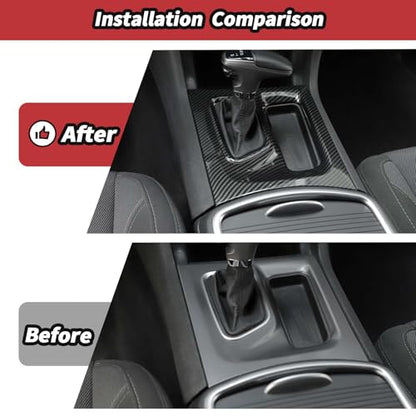 JeCar 6pcs Carbon Fiber Interior Trim Kit for 2015-2024 Dodge Charger Interior Accessories