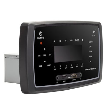 RV Stereo Receiver Touch Screen with AM/FM/AUX/USB/BT & 3-Zone Control