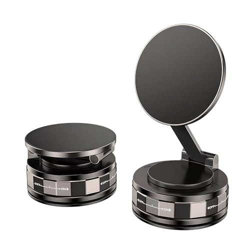 Magnetic Car Phone Holder, Cell Phone Mount, Suction Cup Phone Mount, Foldable Phone Navigation Holder