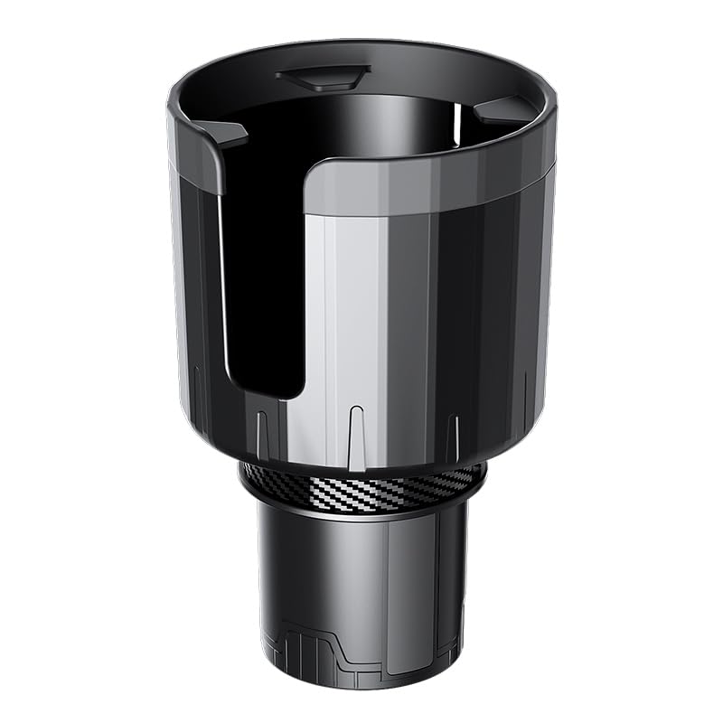 Universal Cup Holder Expander | 65-108mm Adjustable Car Adapter | Non-Slip Base for Bottles, Mugs & Handled Cups | Fit for Truck, RV, SUV, Car, Boat
