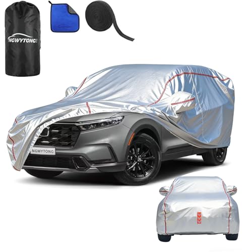Car Cover Waterproof All Weather for Honda CRV 1996-2025,All-Around Fastening and 4 Upgrades, 30s Quick-Install for Car Cover - size: 2（CRV）