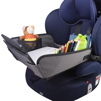 Kids Travel Tray for Car, Car Seat Tray, Grey