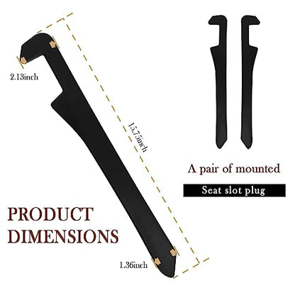 2PCS Car Seat Gap Filler - Elastic Car Seat Gap Filler Organizer Universal for Car Truck Suv Between Seat and Console - Prevent Items from Droping - Add Style to Your Car Accessories (Black/2pcs) - color: Black/2pcs