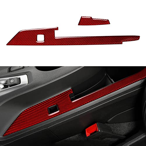 Car Sticker Carbon Fiber Decal Interior Trim Cover for Chevrolet Camaro ZL1 2016 2017 2018 2019 2020 2021 2022 2023 Accessories （Armrest Box Panel） - color: Armrest Box Panel