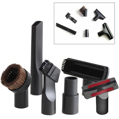 6-in-1 Vacuum Cleaner Nozzle Kit With Crevice, Dusting & Upholstery Tools For 32Mm 35Mm Hoses, For Home Car Furniture Corners Blinds Cleaning Accessories