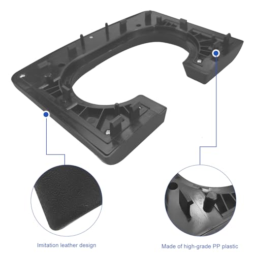 Center Console Cover Cup Holder Armrest Replacement Pad Compatible with Ford F150 2004-2014 Black(Hard Plastic NOT Padded) - color: Black, size: <2004-2014>