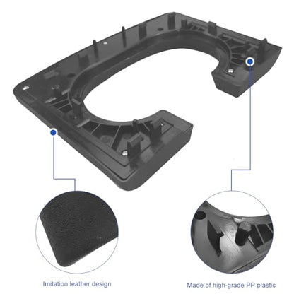 Center Console Cover Cup Holder Armrest Replacement Pad Compatible with Ford F150 2004-2014 Black(Hard Plastic NOT Padded) - color: Black, size: <2004-2014>