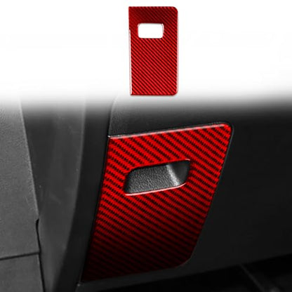 Real Red Carbon Fiber Car Driver Side Fuse Box Switch Panel Anti-Scratch Sticker Auto Interior Trim Compatible with Ford Explorer(U625)XLT/Limited/ST/Platinum/Platinum Hybrid 2020 2021 2022 2023 - color: Fuse Box Panel