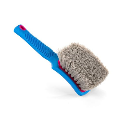 Detail Factory - ProGrip XL Tire Brush - Ergonomic ProGrip Handle - Stiff Synthetic Bristles to Cut Through Grime - Octane Underglow - color: Pink/Blue, size: X-Large