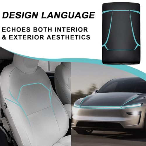BestEvMod Thickened Center Console Armrest Pad Cover Compatible with Tesla Model Y Juniper 2026 2025 Extra Soft Microfiber Vegan Leather Protector Seat Armrest Cover OEM Style (Black) - color: Black-Thickened, size: Juniper