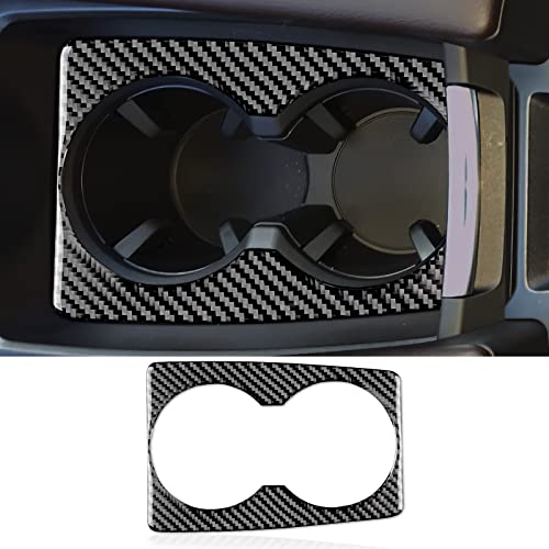AIRSPEED for Mazda 6 2016-2017.5 with Automatic Transmission, Carbon Fiber Center Console Front Cup Holder Frame Cover Interior Trim - color: Front Cup Holder
