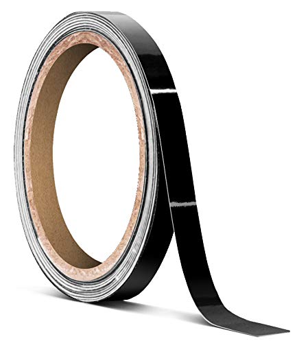 VViViD Black Gloss Air-Release Adhesive Vinyl Tape Roll (1/4 Inch x 20ft) - size: 1/4" x 20ft