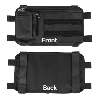 Car Visor Organizer with Coin Pouch, MOLLE Sun Visor Organizer for Cars, Trucks, SUVs, Zipper Pouch Car Accessories for Women Men