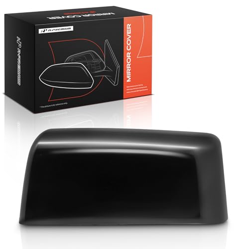 A-Premium Driver Side Rearview Mirror Cover Cap - Compatible with Ford F-150 F150 2007-2014 - Smooth Black - color: Smooth Black, size: Left Driver Side