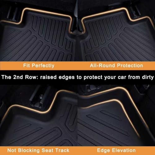 Cargo Mat for 2013-2017 2018 Toyota RAV4 & Backrest Mat,TPE All Weather Protection Car Trunk Mat Covering The Backrest Mat with Velcro Fastener Accessories,Black - size: For 2013-2018 RAV4 Cargo Mat