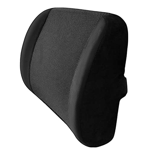 MEKBOK Memory Foam Lumbar Support Pillow Back Cushion Designed for Lower Back Pain Relief by - Provides Maximum Back Support for Car, Home/Computer/Office Chair, Recliner - Adjustable Strap