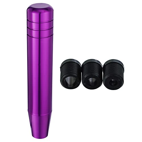 Abfer Tall Shift Knob Car Long Shifting Head Replace Weighted Gear Stick Shifter Knob Extension Fit Most Manual Automatic Transmission Vehicle (Purple-1) - color: Purple